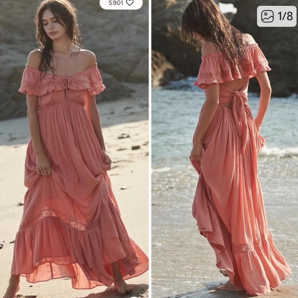 Free People Moonlight Ocean Maxi Dress